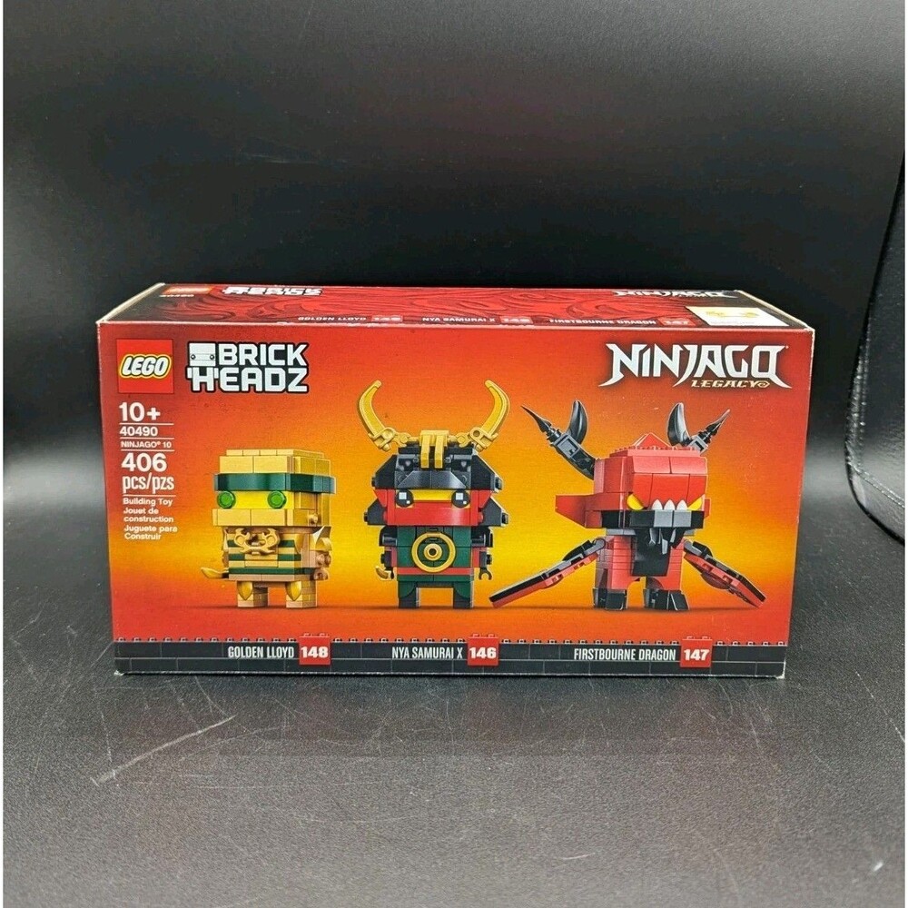 LEGO BrickHeadz NINJAGO 40490 10th Anniversary 406 Pcs Retired New Sealed